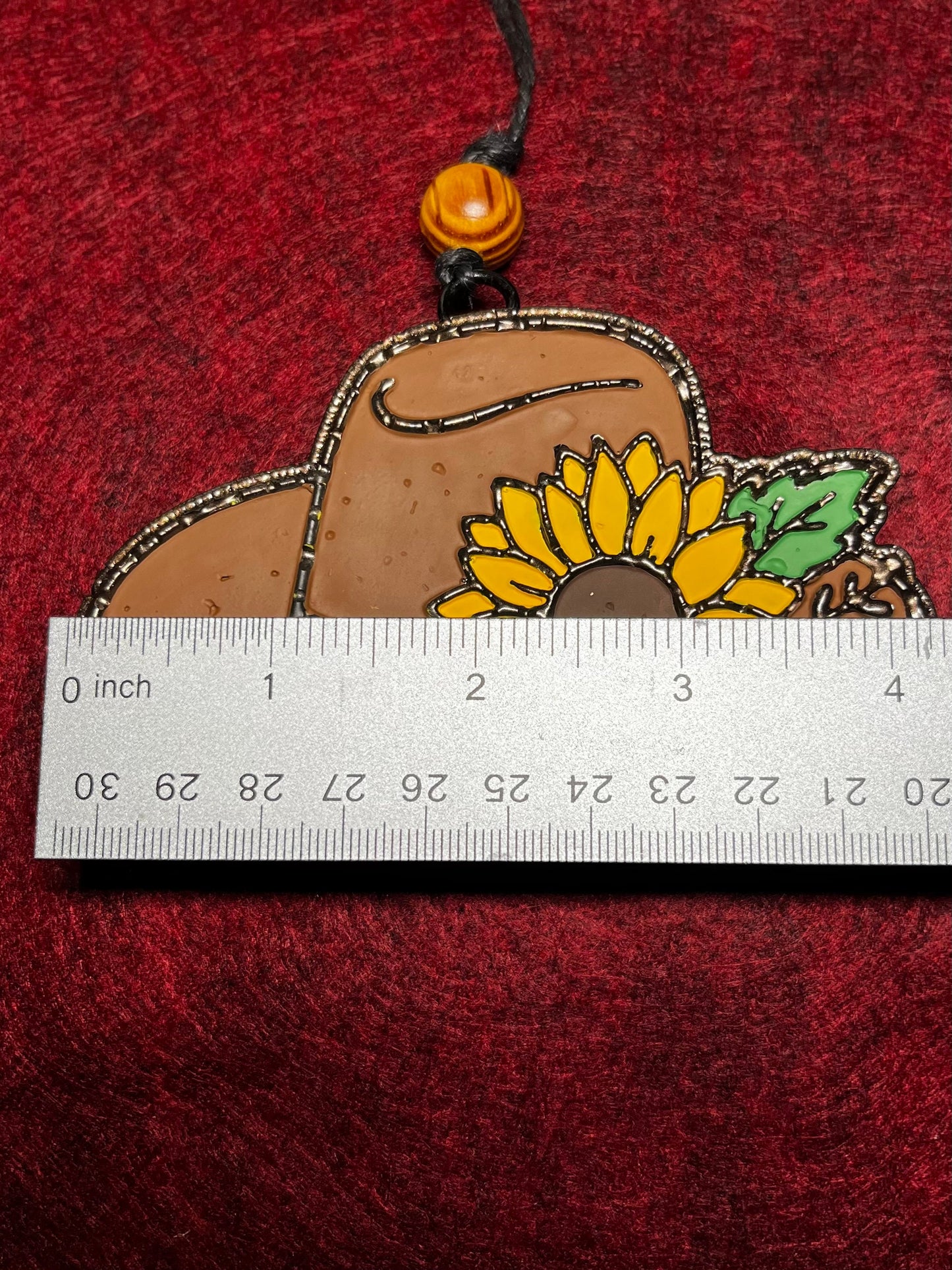 Cowboy Hat with Sunflower Car Freshener