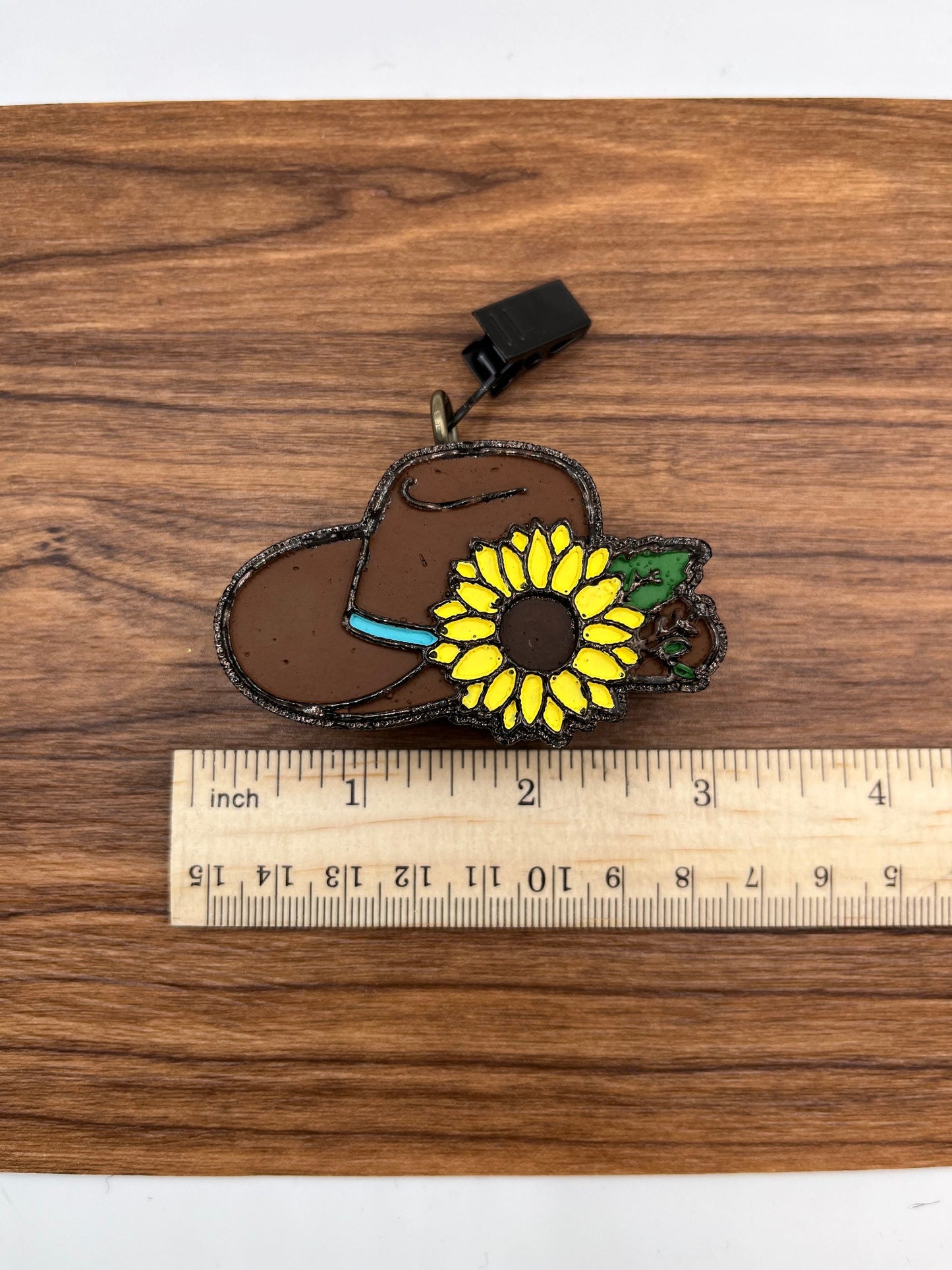 Cowgirl Hat with Sunflower vent clip Car Freshener