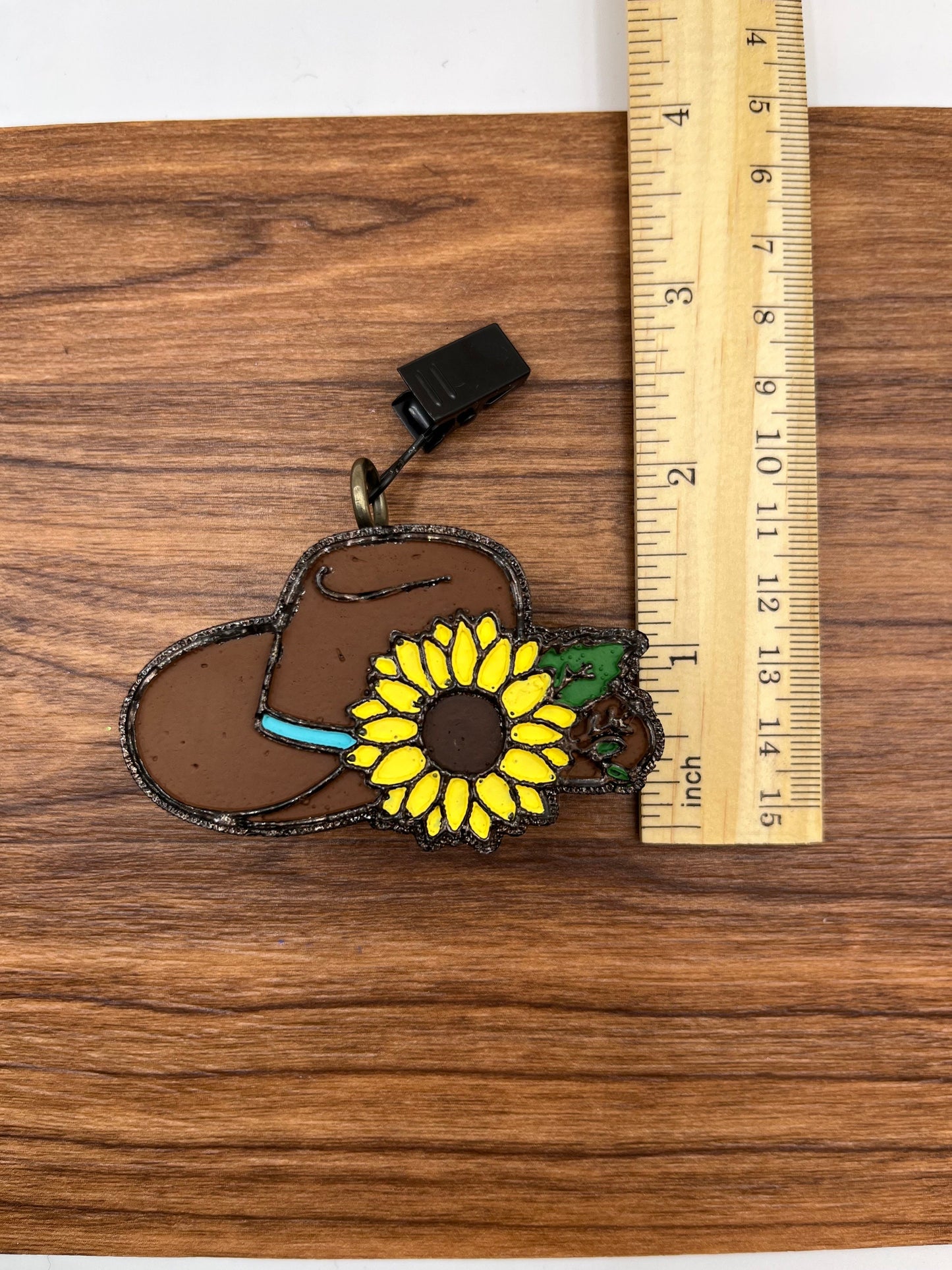 Cowgirl Hat with Sunflower vent clip Car Freshener
