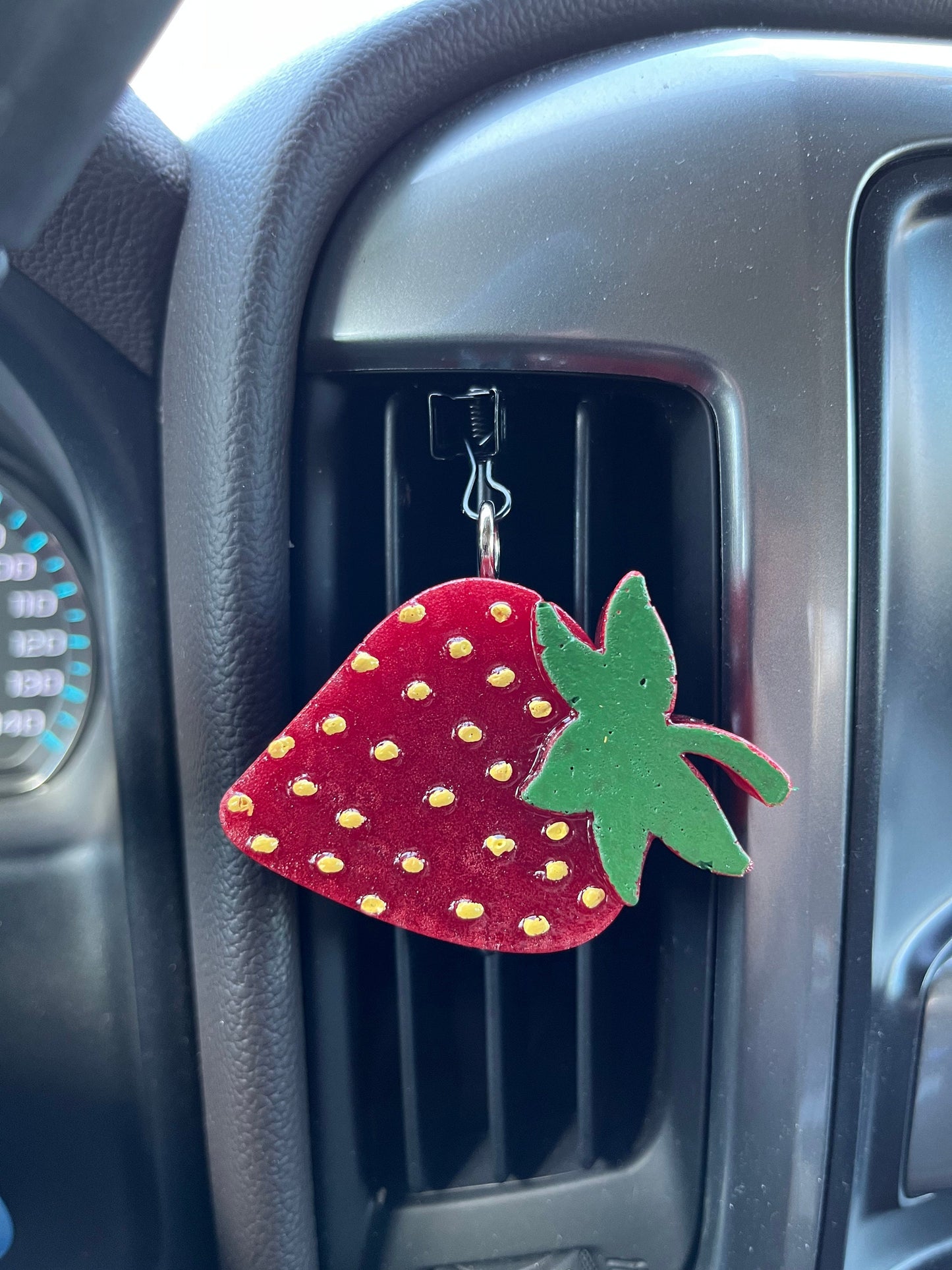 Strawberry Car Freshener, Air Freshener, Vent clip, summer, summertime