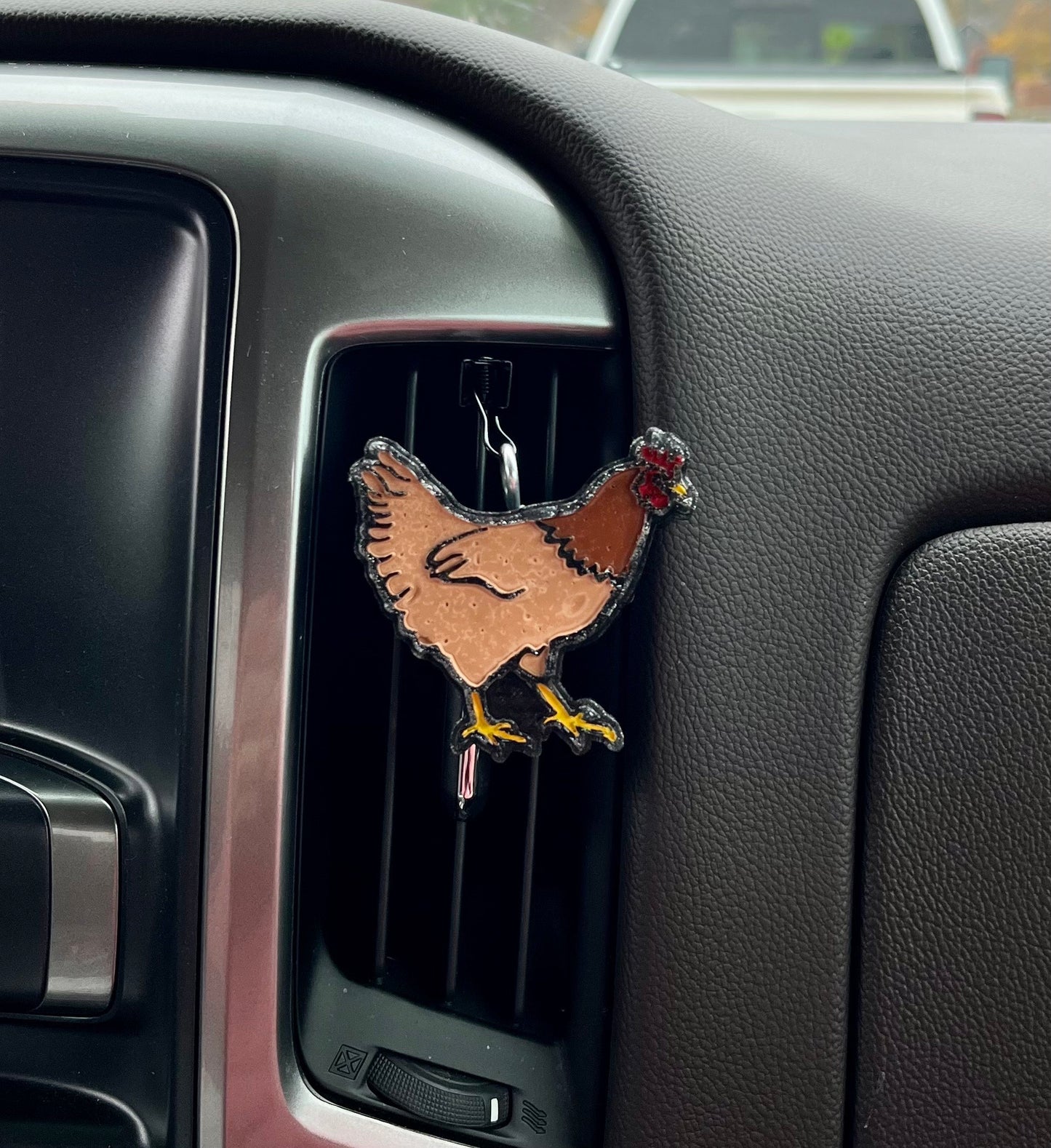Chicken Car Freshener vent clip scented