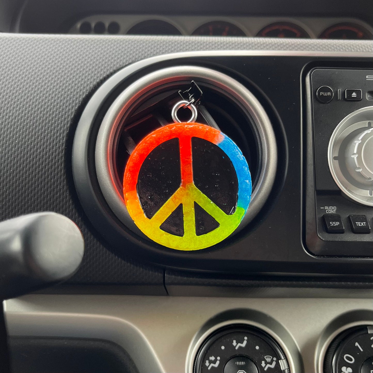 Peace Car Freshener vent clip scented