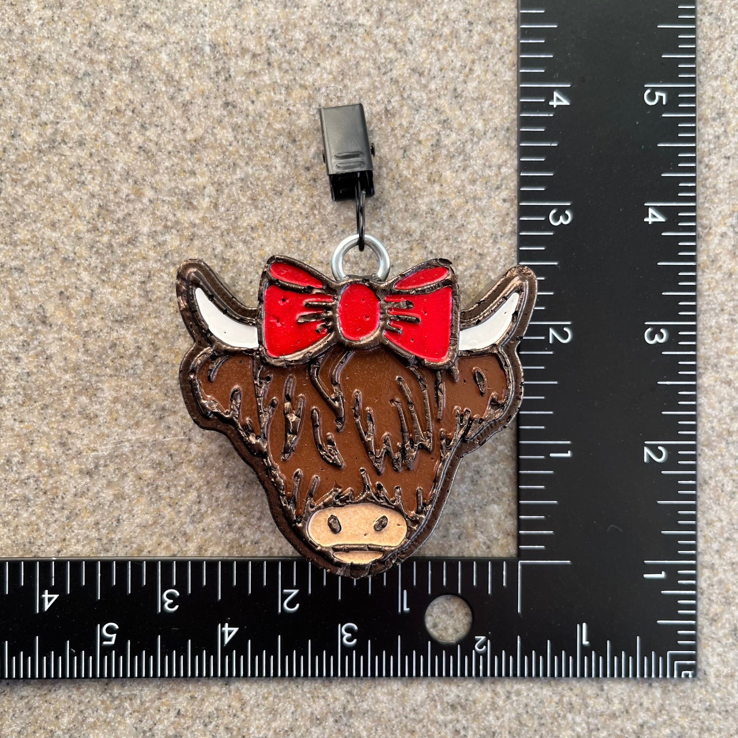 Highland Cow Car Freshener vent clip
