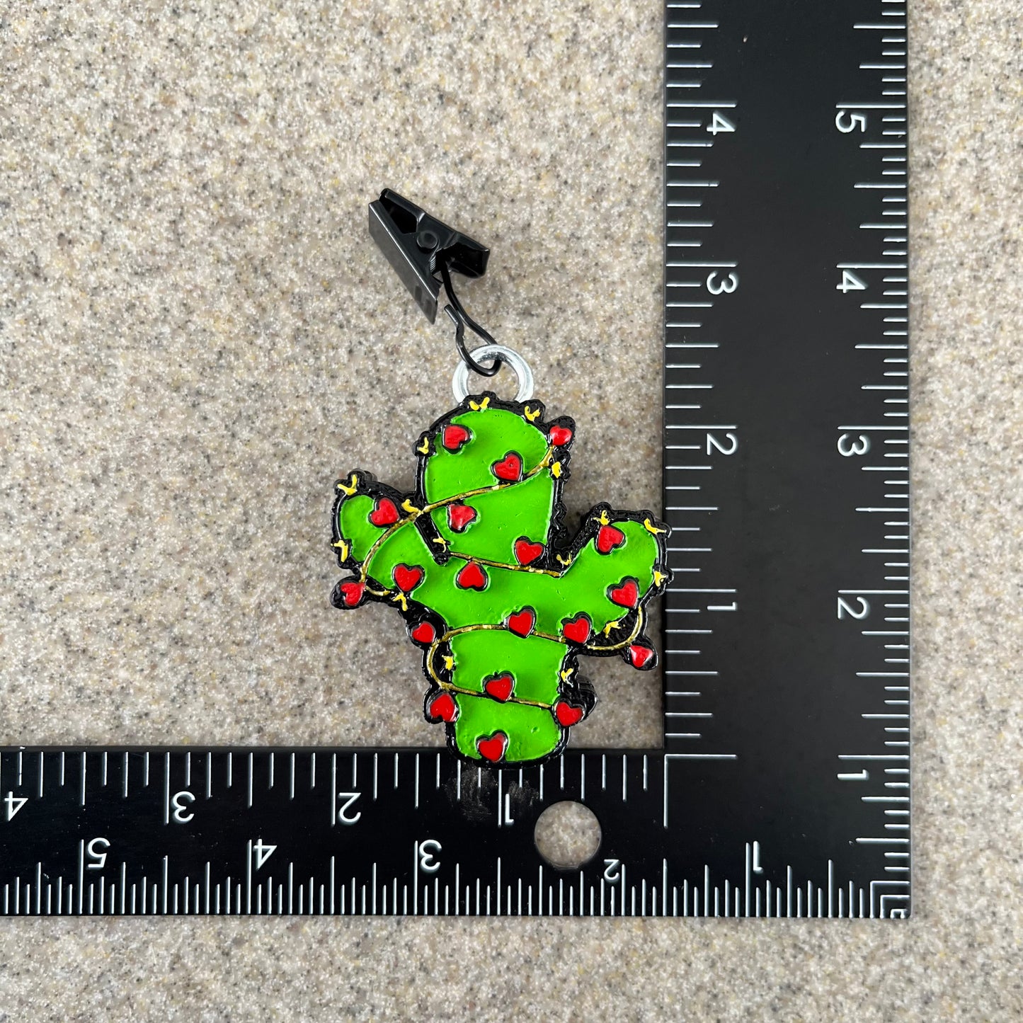 Cacti with Hearts scented vent clip bright green