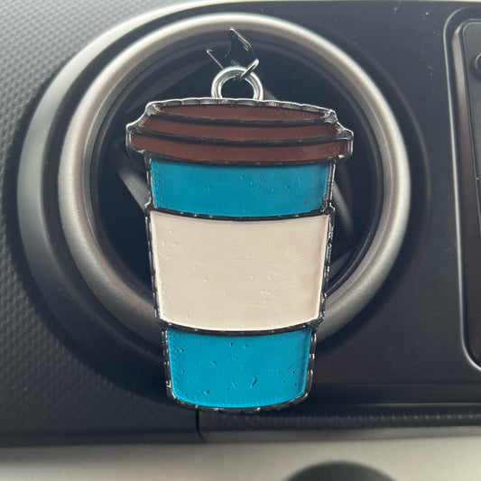 Coffee cup vent clip scented