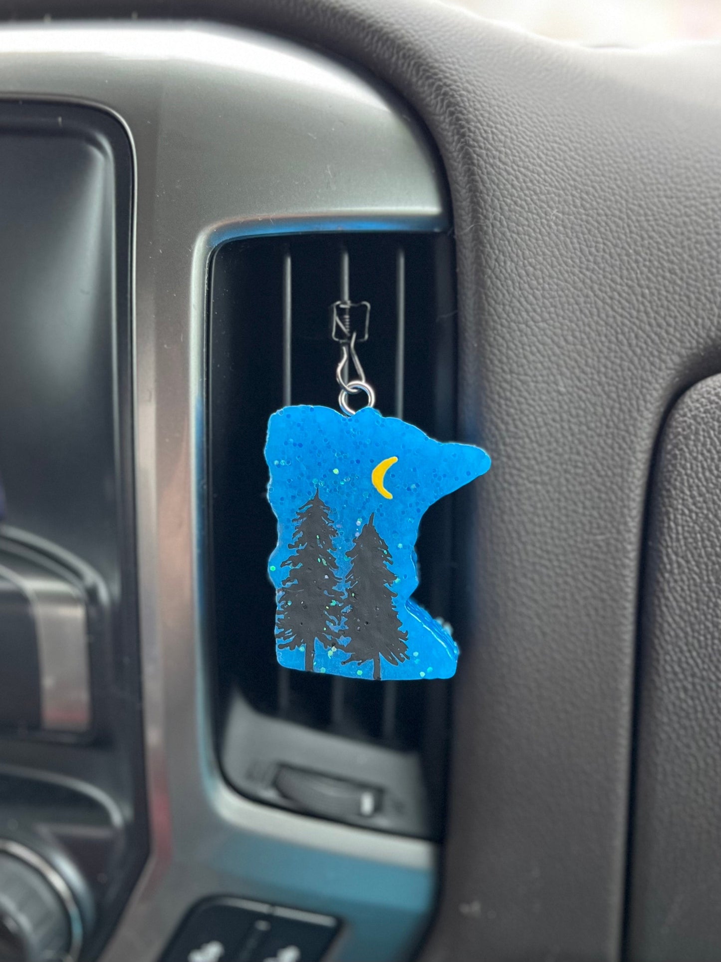 Minnesota shaped Car Freshener vent clip