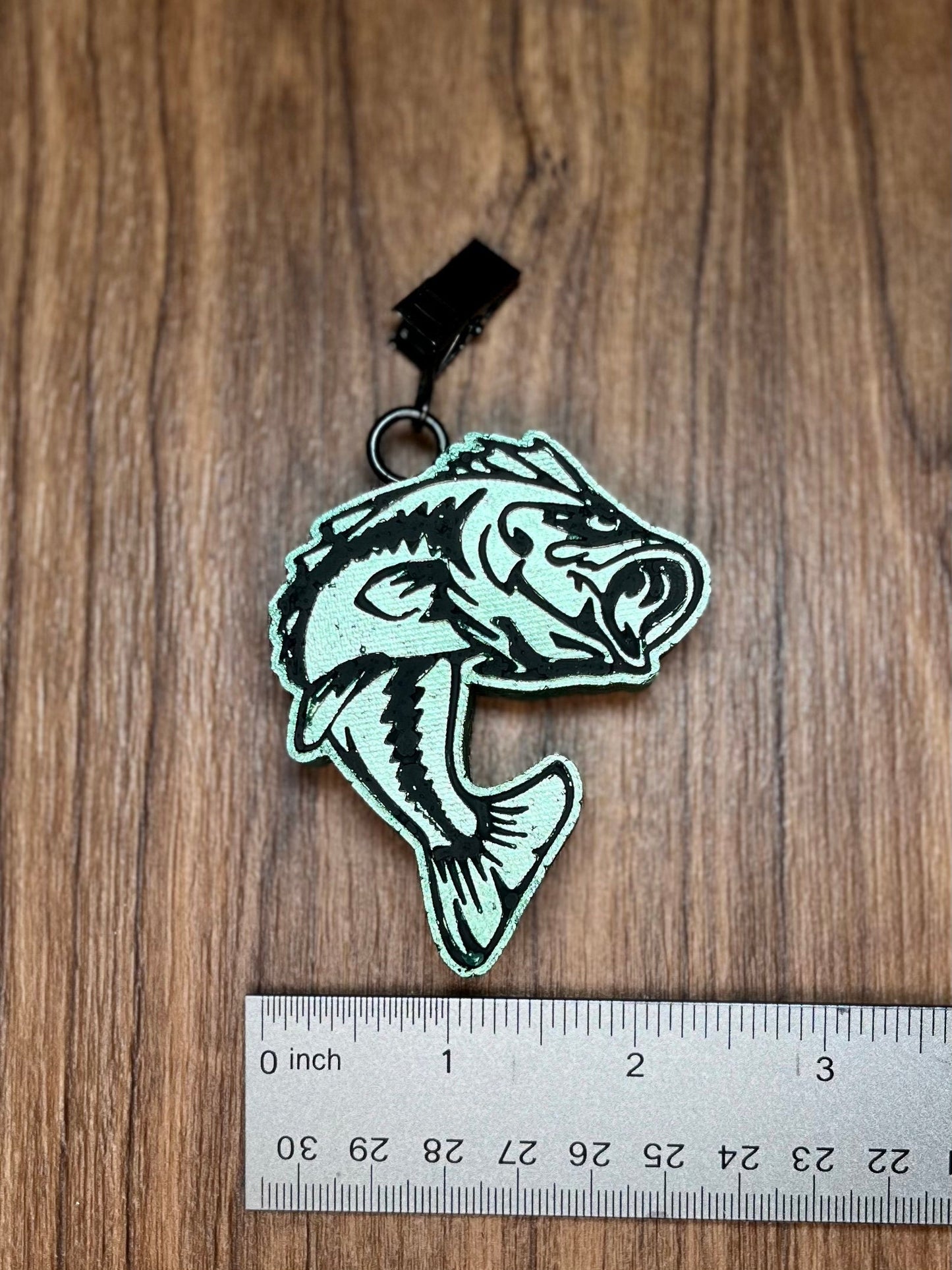 Bass fish vent clip car freshener