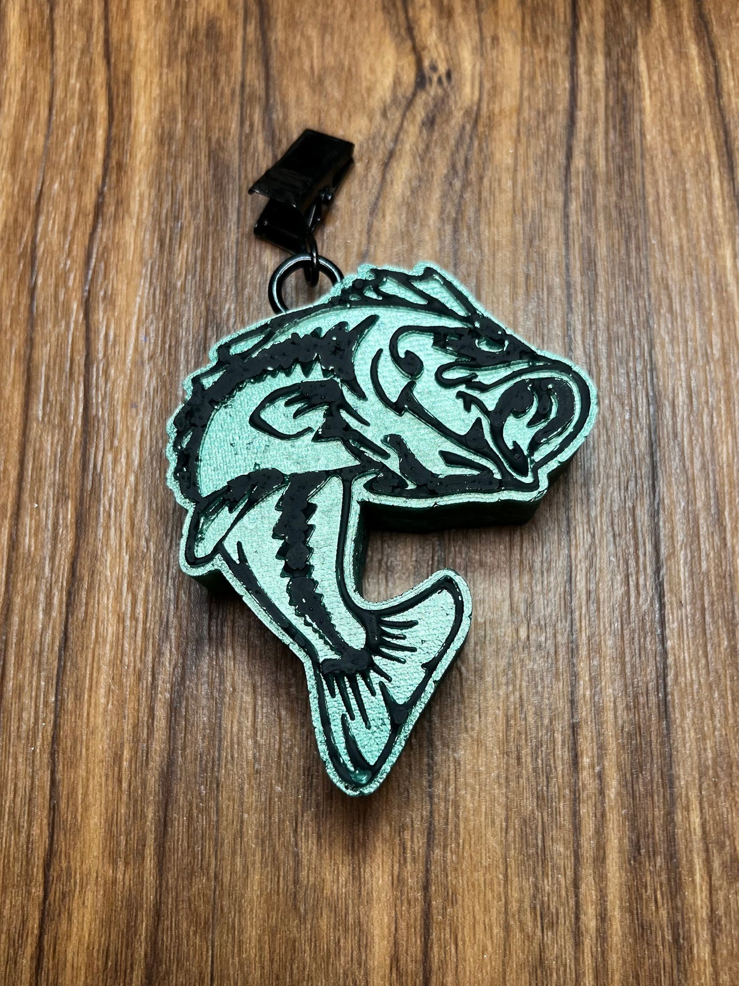 Bass fish vent clip car freshener