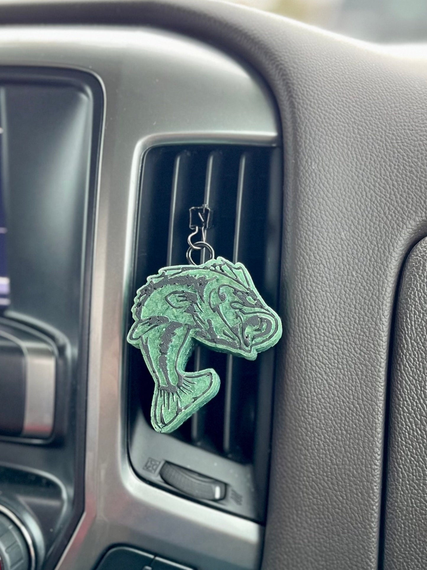 Bass fish vent clip car freshener