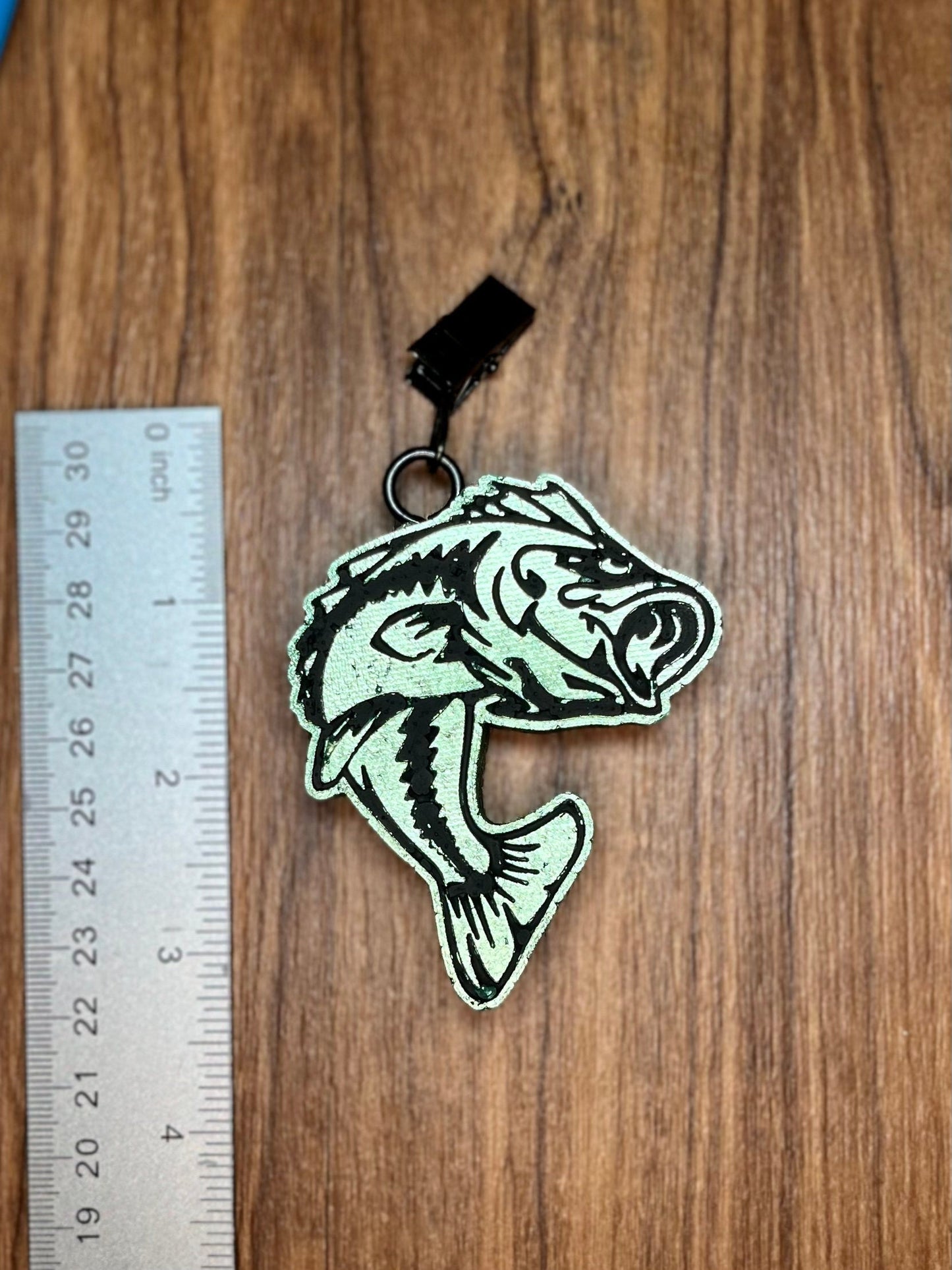 Bass fish vent clip car freshener