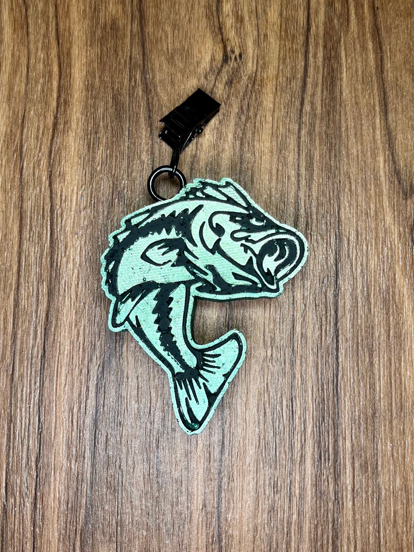 Bass fish vent clip car freshener