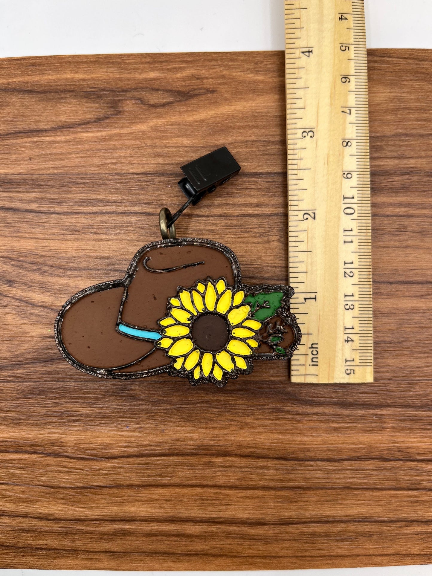 Cowboy Hat with Sunflower vent clip Car Freshener