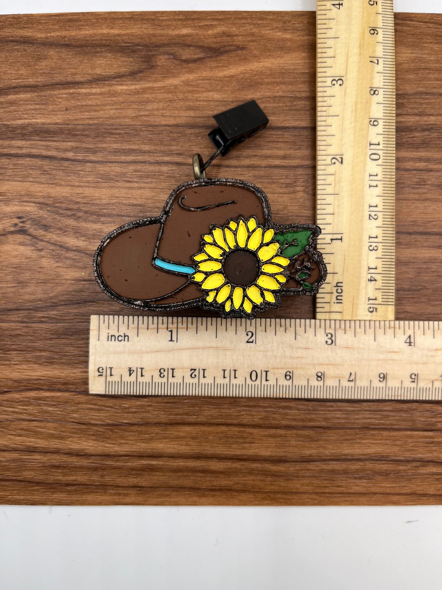 Cowboy Hat with Sunflower vent clip Car Freshener