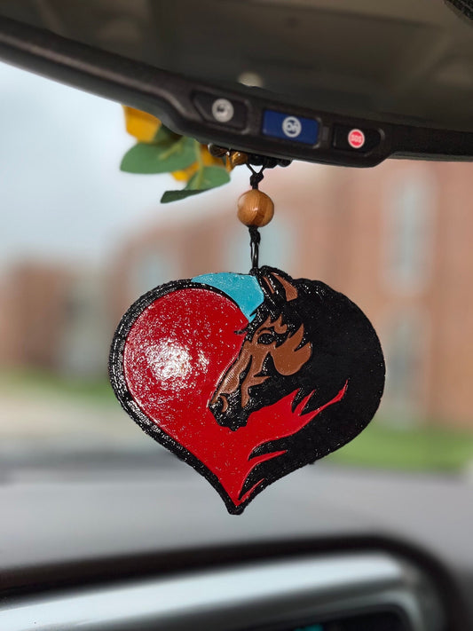 Horse heart shaped Car Freshener, Air freshener