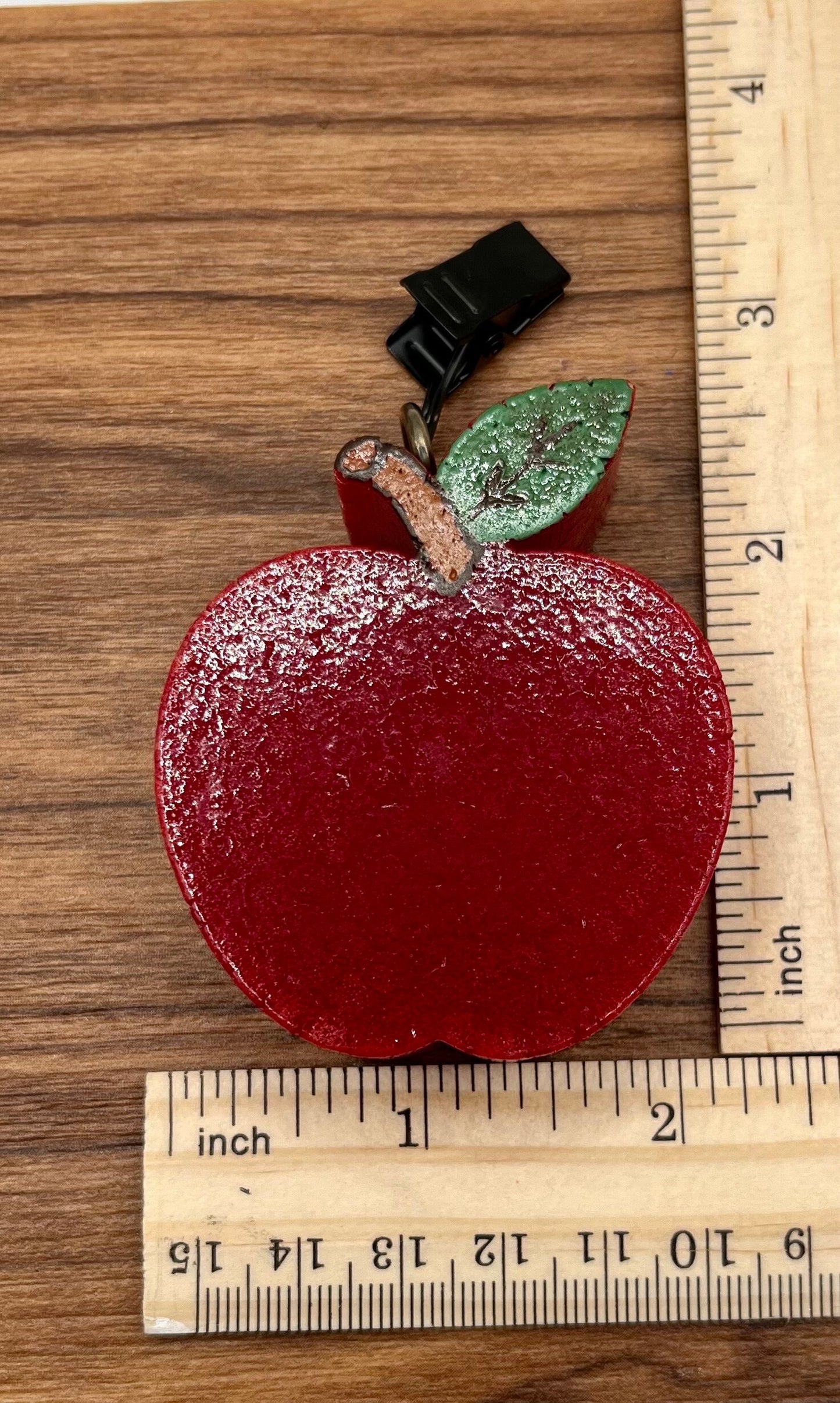 Apple shaped (red) Car Freshener vent clip