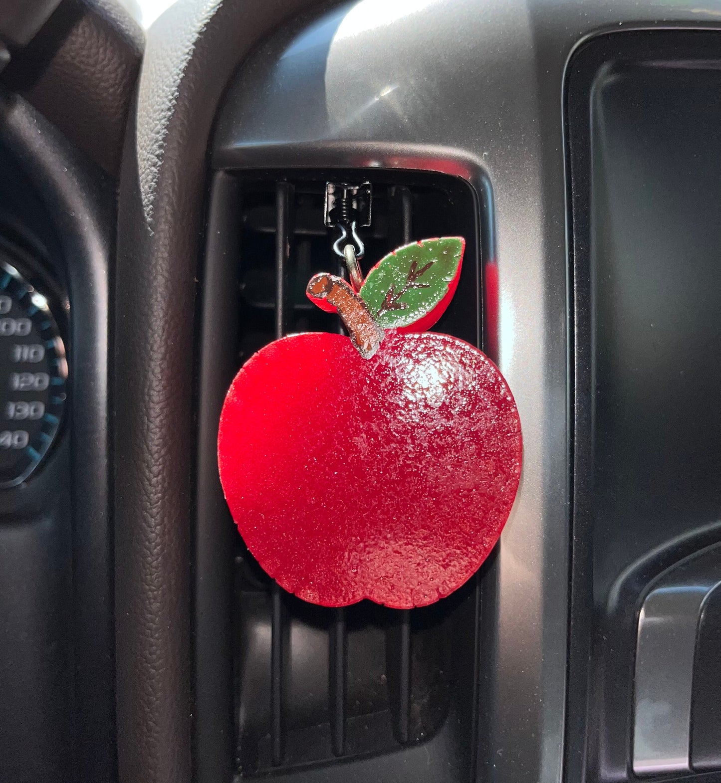 Apple shaped (red) Car Freshener vent clip