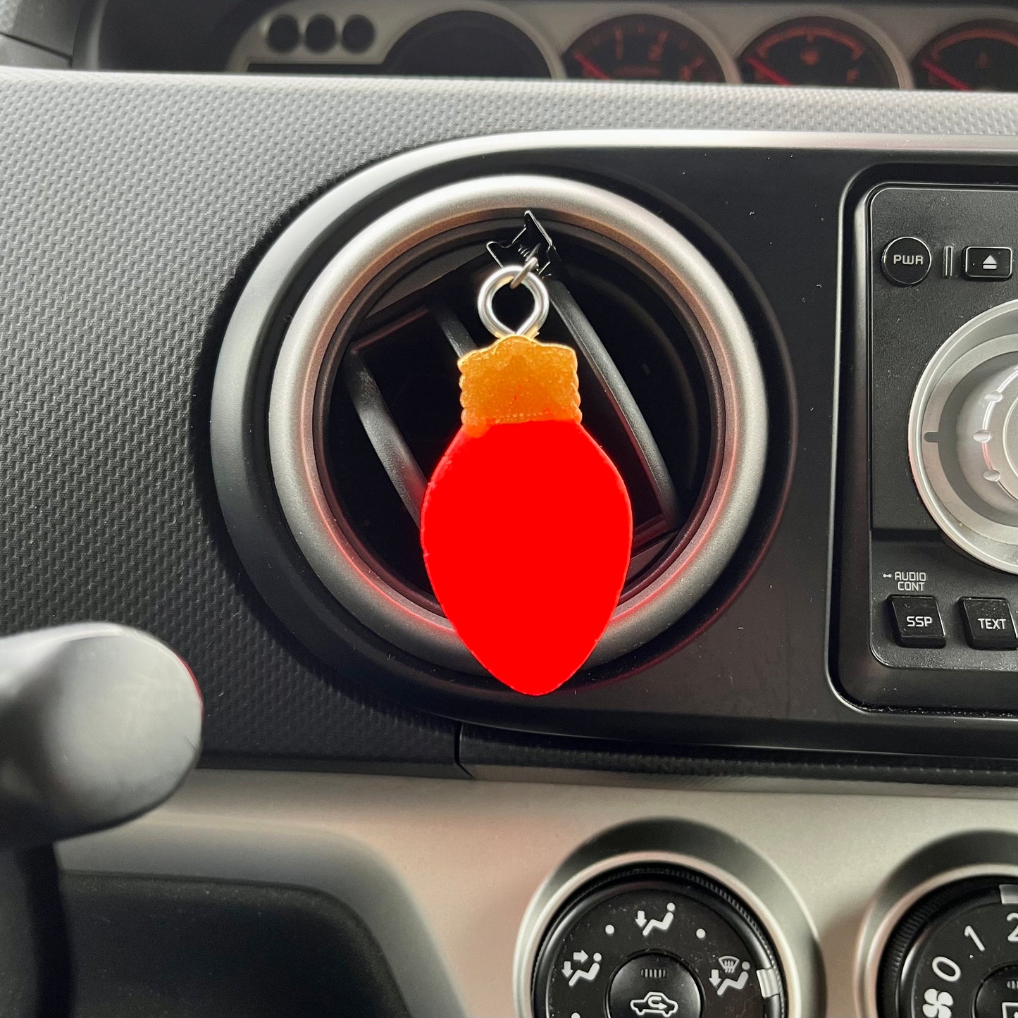 Festive bulb Car Freshener vent clip scented