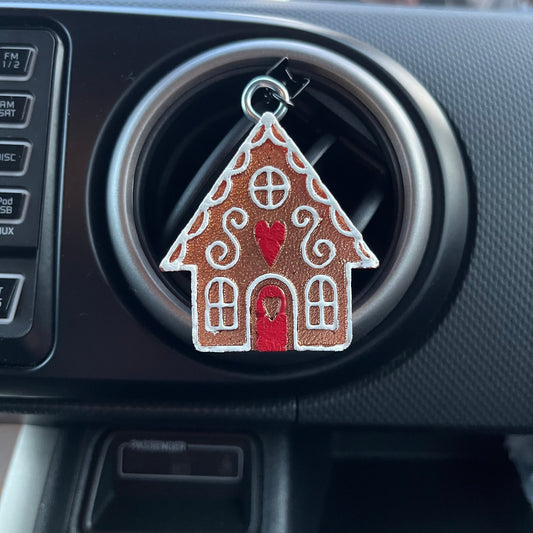 Ginger bread house Car Freshener vent clip scented