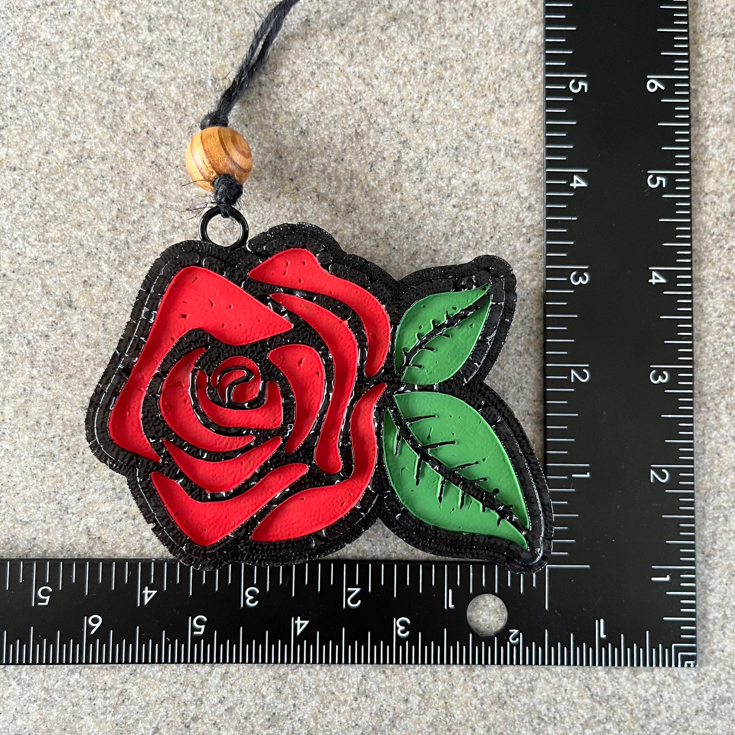 Red Rose Car Freshener