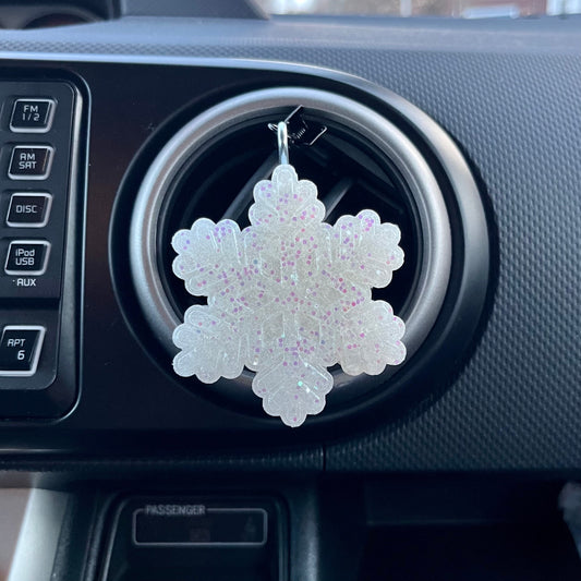 Snowflake Car Freshener vent clip scented