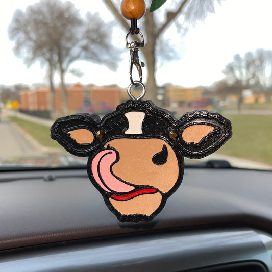 Licking cow Car Freshener