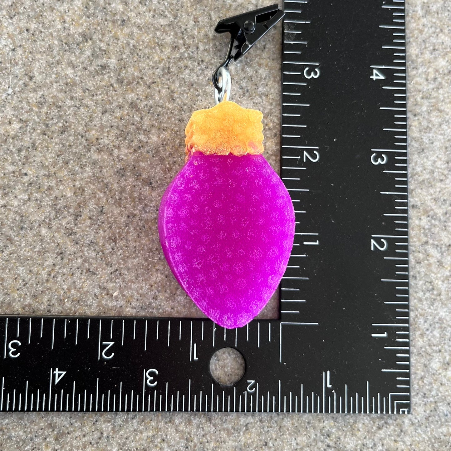 Festive bulb Car -Purple- Freshener Vent Clip